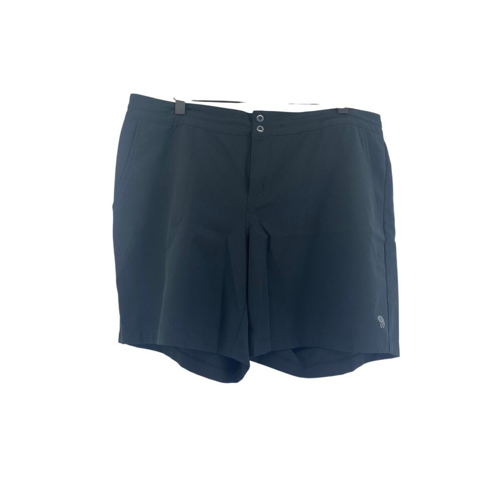 Mountain Hardwear Right Bank Womens Black Flat Front Shorts Size Large